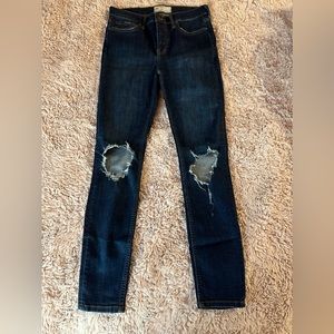 free people size 27 dark blue
